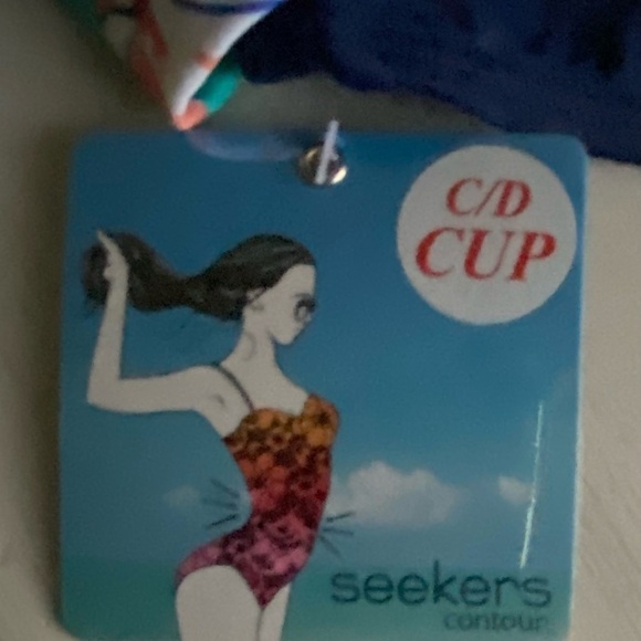 Seekers Contour One Piece Floral Swimsuit, 18W - Picture 7 of 7